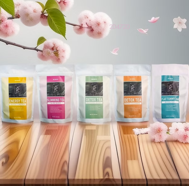 BBB tea collection — Energy, Slimming, Detox and Flat Tummy teas