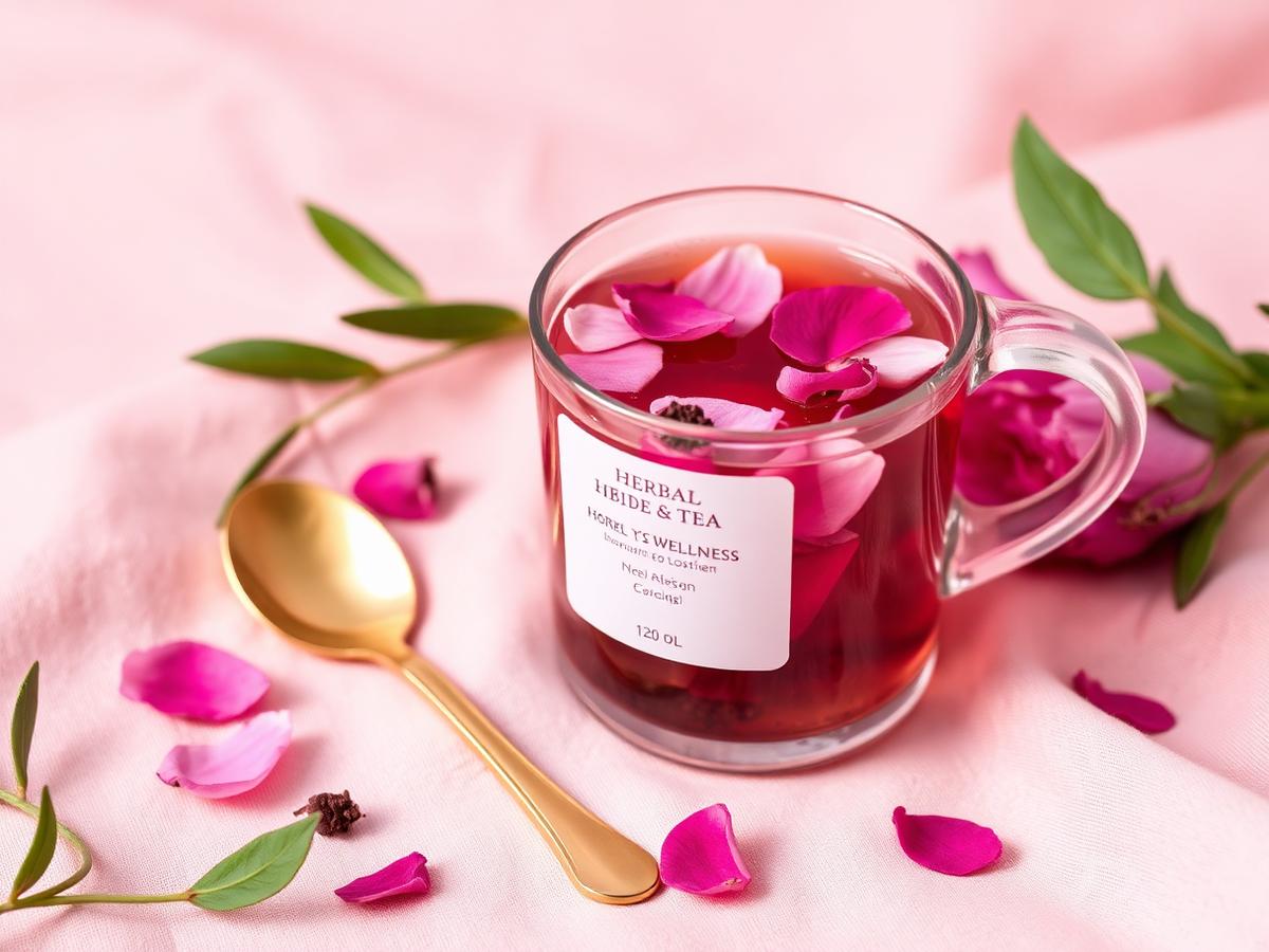 Rose herbal wellness tea